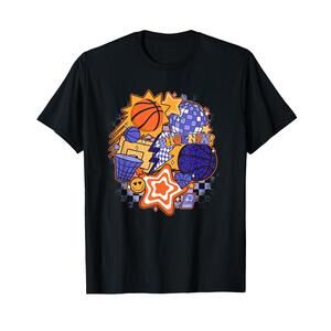 Nba Phoenix Suns Psychedelic Basketball Collage T-Shirt